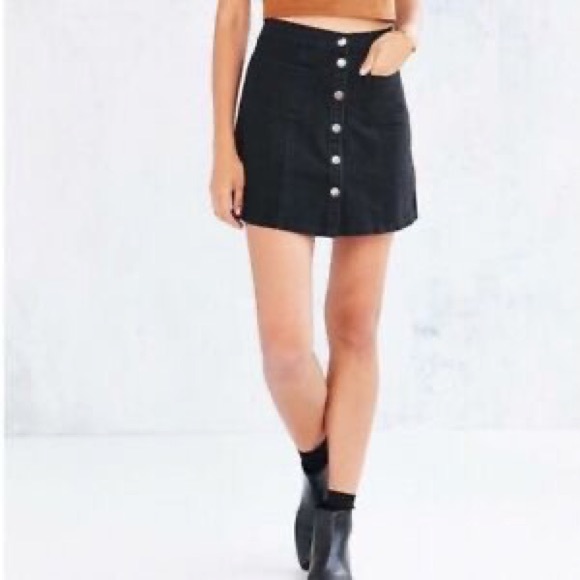 BDG denim button front skirt - Picture 1 of 3